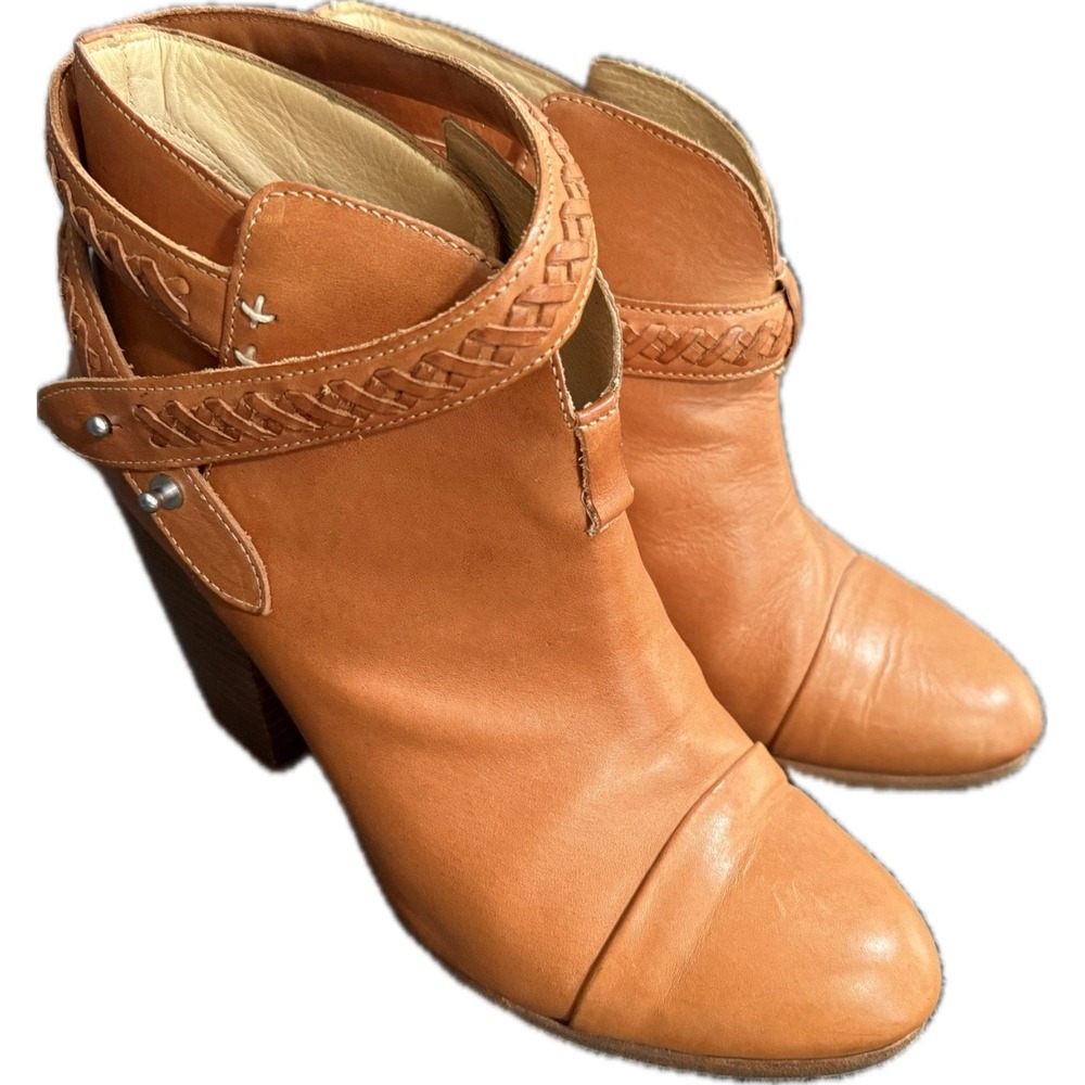 Rag & Bone Harrow Leather Booties In Natural Womens Size 41 (US 10)